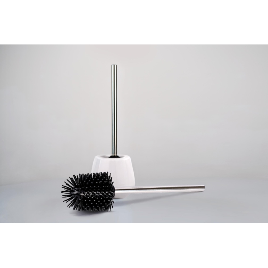WENKO 21799100 - Toilet Brush 7.5 x 35 cm stainless steel / silver / black