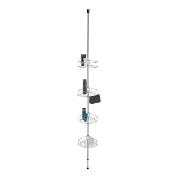 WENKO 21803100 - DOLCEDO Corner Shelf 31x275 cm Stainless Steel / Polished Chrome