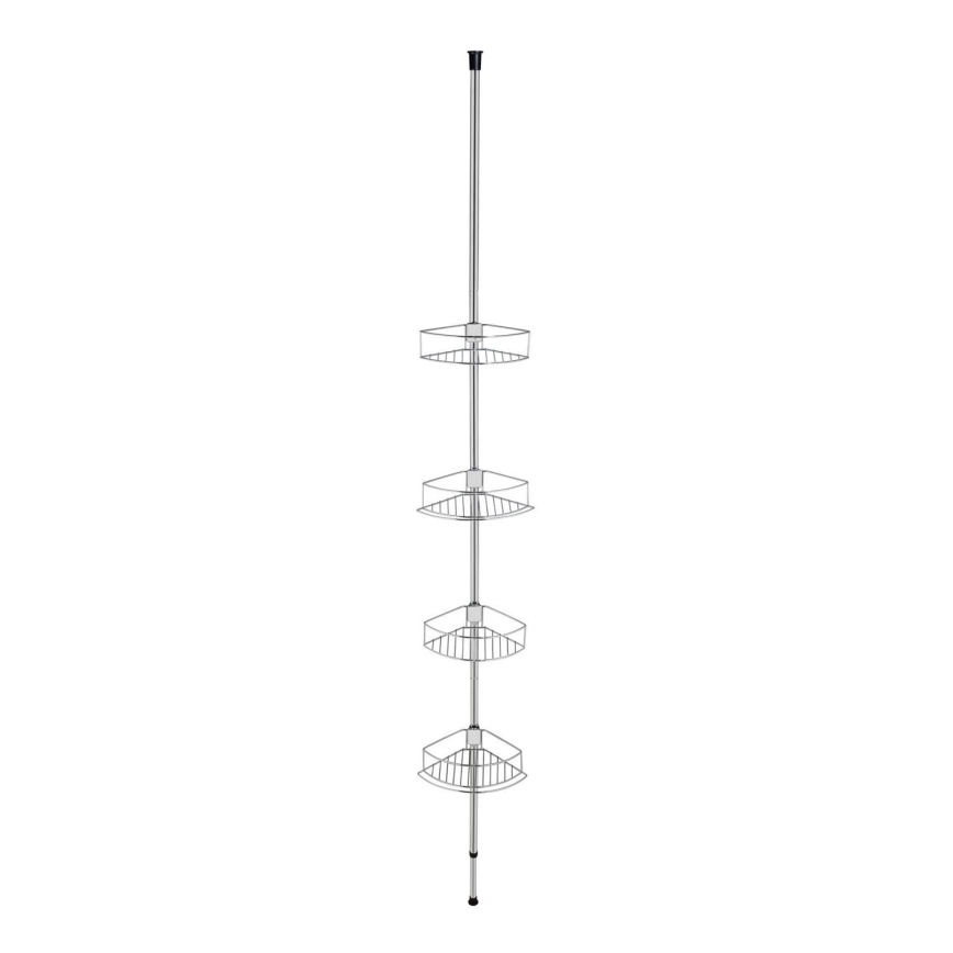 WENKO 21803100 - DOLCEDO Corner Shelf 31x275 cm Stainless Steel / Polished Chrome