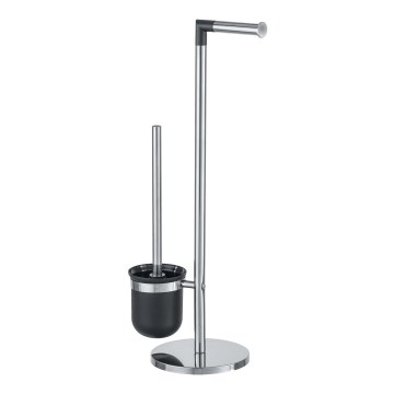 WENKO 21836800 - PARUS Toilet Brush 25.5 x 57 cm stainless steel/silver/black