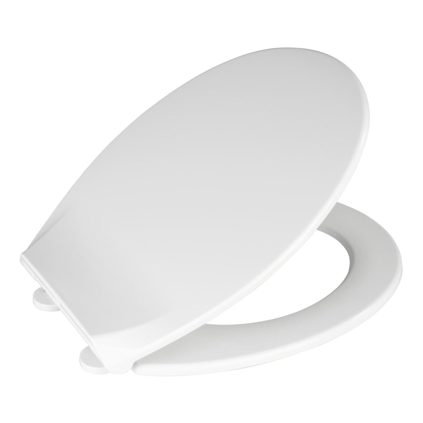WENKO 21901100-WC KOS toilet seat 44x37 cm white/silver