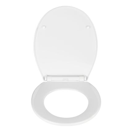 WENKO 21901100-WC KOS toilet seat 44x37 cm white/silver
