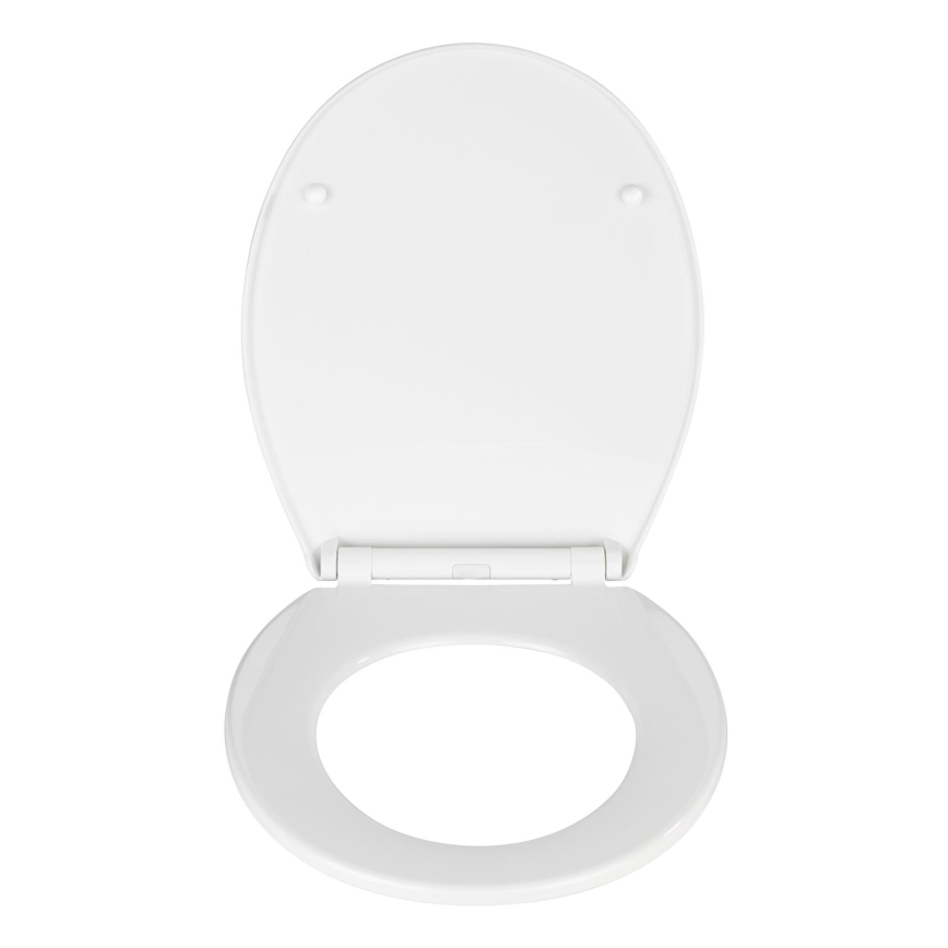 WENKO 21901100-WC KOS toilet seat 44x37 cm white/silver