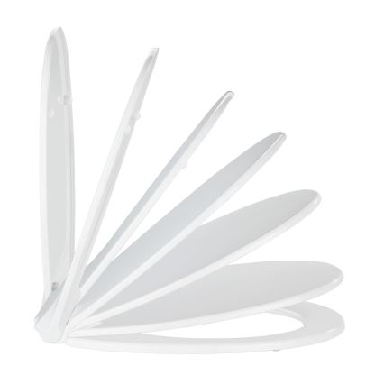 WENKO 21901100-WC KOS toilet seat 44x37 cm white/silver
