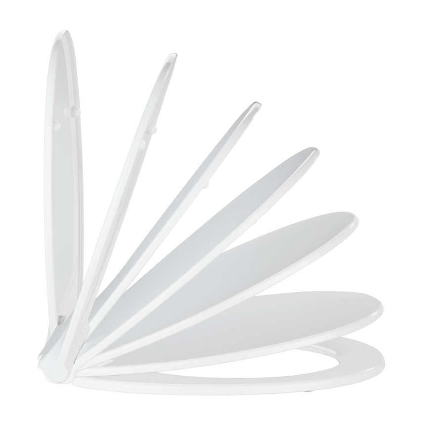 WENKO 21901100-WC KOS toilet seat 44x37 cm white/silver