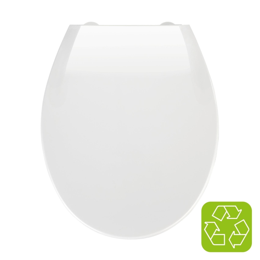 WENKO 21901100-WC KOS toilet seat 44x37 cm white/silver