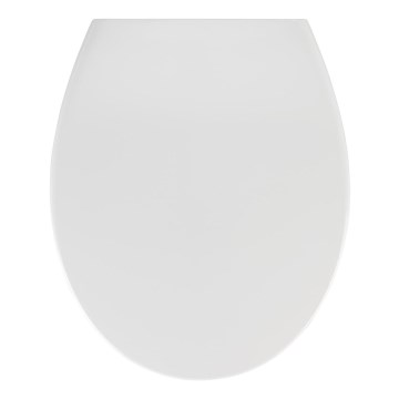 WENKO 21903100-WC SAMOS toilet seat 44.5 x 37.5 cm white/silver
