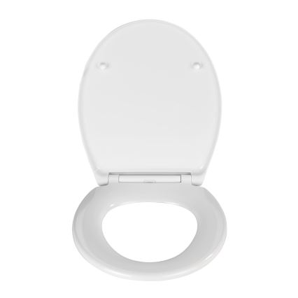WENKO 21903100-WC SAMOS toilet seat 44.5 x 37.5 cm white/silver