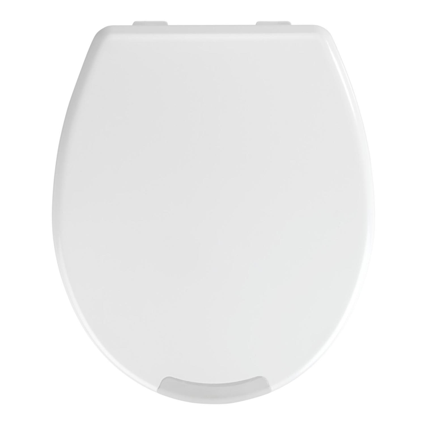 WENKO 21905100-SECURA Toilet Seat 37x44 cm White/Grey