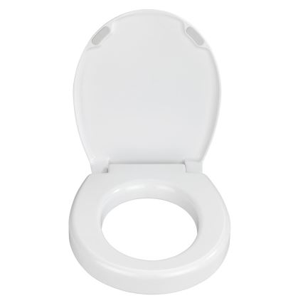 WENKO 21905100-SECURA Toilet Seat 37x44 cm White/Grey