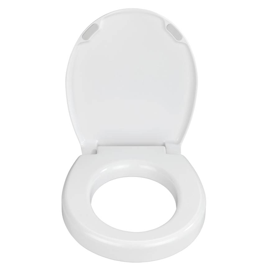 WENKO 21905100-SECURA Toilet Seat 37x44 cm White/Grey