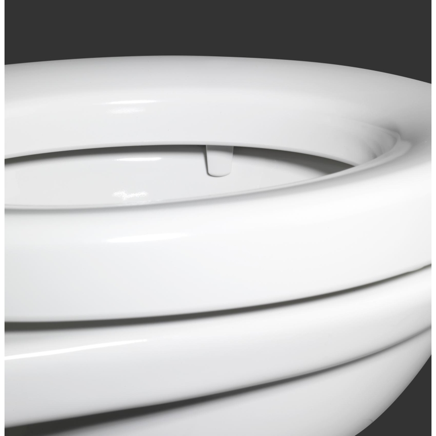 WENKO 21905100-SECURA Toilet Seat 37x44 cm White/Grey