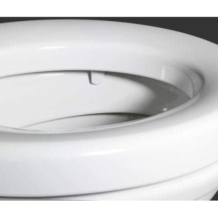 WENKO 21905100-SECURA Toilet Seat 37x44 cm White/Grey