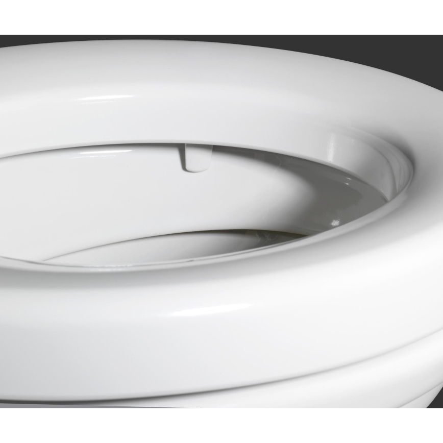 WENKO 21905100-SECURA Toilet Seat 37x44 cm White/Grey