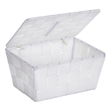 WENKO 22077100 - ADRIA Basket, 19 x 14 cm, White