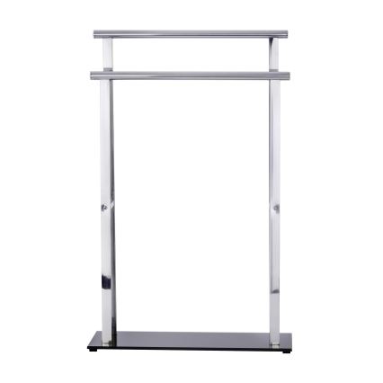 WENKO 22089100 – LAVA Coat Rack 52 x 81.5 cm stainless steel/silver/black