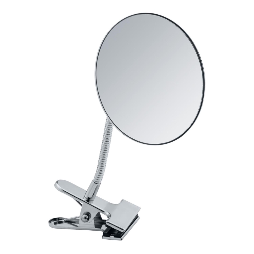 WENKO 22195100 - CLIP Makeup Mirror 15 x 27 cm, Polished Chrome