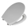 WENKO 22402100-WC toilet seat SAMOS 44.5 x 37.5 cm grey/silver