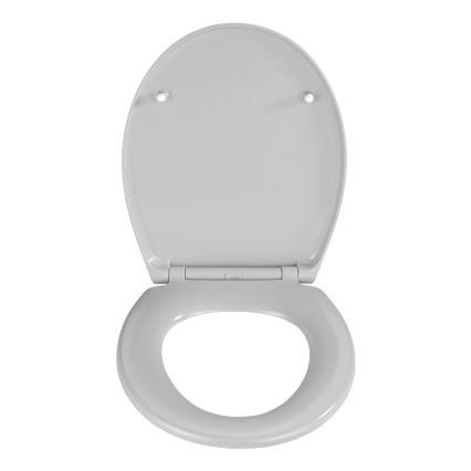WENKO 22402100-WC toilet seat SAMOS 44.5 x 37.5 cm grey/silver