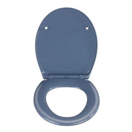 WENKO 22403100-WC seat SAMOS 44,5x37,5 cm blue/silver