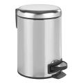 WENKO 22444100 - LEMAN Waste Bin 17x25 cm stainless steel/silver/black