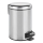 WENKO 22444100 - LEMAN Waste Bin 17x25 cm stainless steel/silver/black