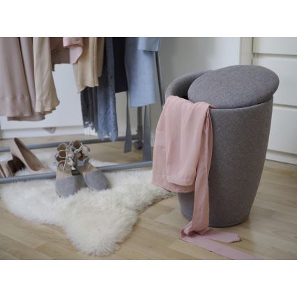 WENKO 22448100 - CANDY Stool 36 x 50.5 cm grey/black