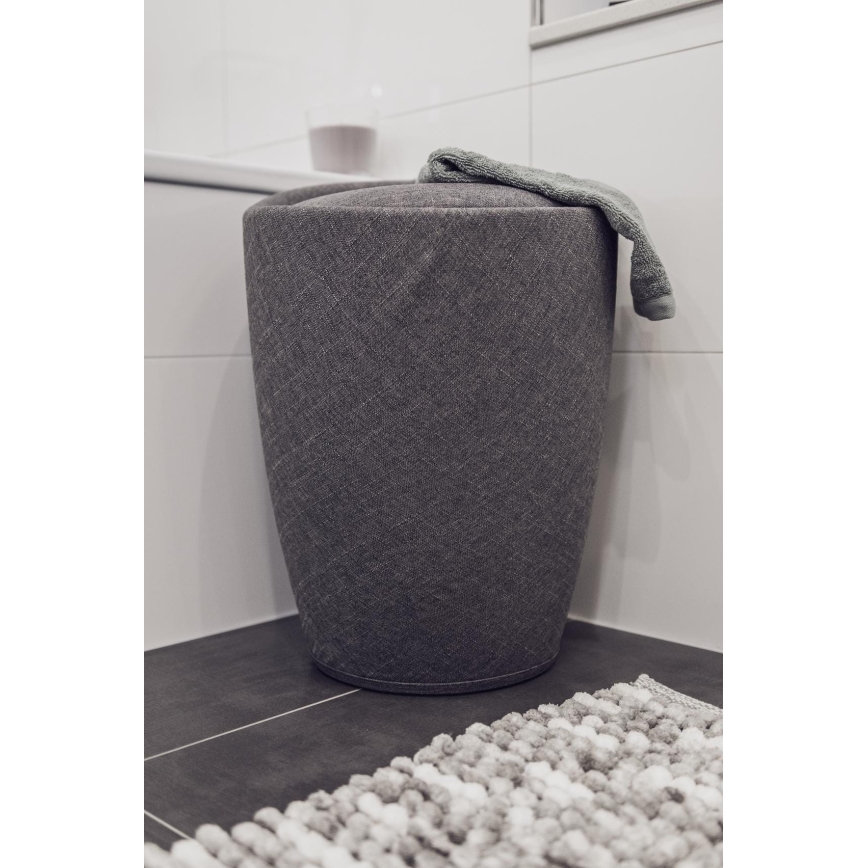 WENKO 22448100 - CANDY Stool 36 x 50.5 cm grey/black