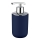WENKO 22519100 - BRASIL Soap Dispenser 320 ml, Blue/Polished Chrome