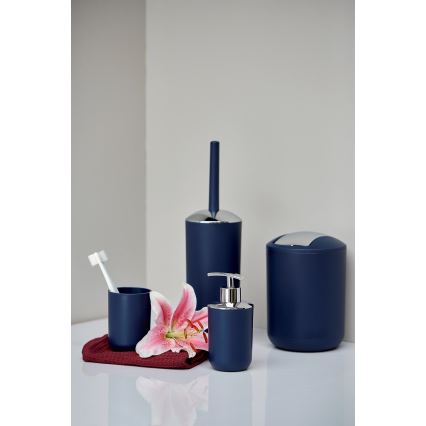 WENKO 22519100 - BRASIL Soap Dispenser 320 ml, Blue/Polished Chrome