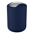 WENKO 22520100 - BRASIL Bin 14 x 21 cm, Blue/Shiny Chrome
