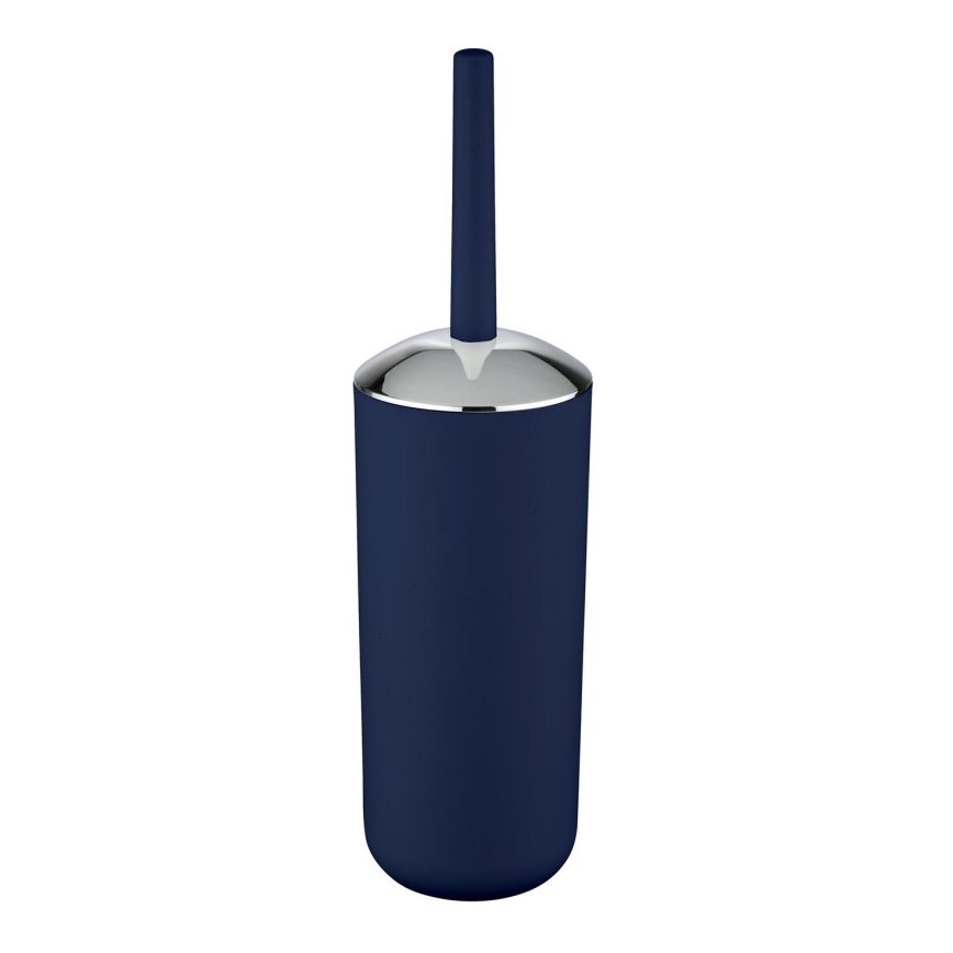 WENKO 22522100 - BRASIL Toilet Brush 10 x 37 cm, Blue / Polished Chrome