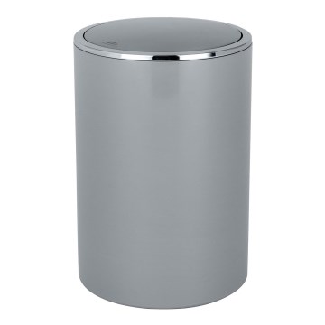 WENKO 22562100 - INCA Bin 18.5 x 25.5 cm grey/polished chrome