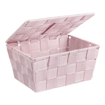 WENKO 22574100 - ADRIA Basket 19 x 14 cm Pink