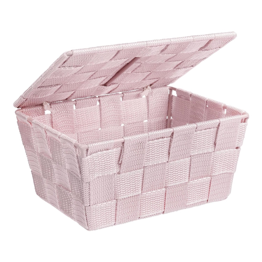 WENKO 22574100 - ADRIA Basket 19 x 14 cm Pink