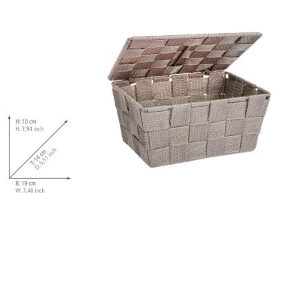 WENKO 22575100 - ADRIA Basket 19x14 cm Beige