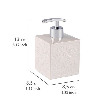 WENKO 22650100 - CORDOBA Soap Dispenser, 500 ml, White
