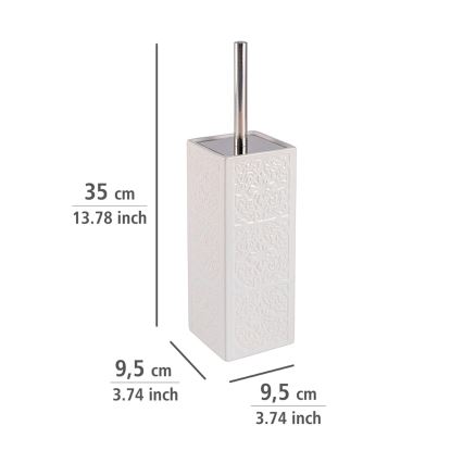 WENKO 22651100 - CORDOBA toilet brush 9.5 x 35 cm white