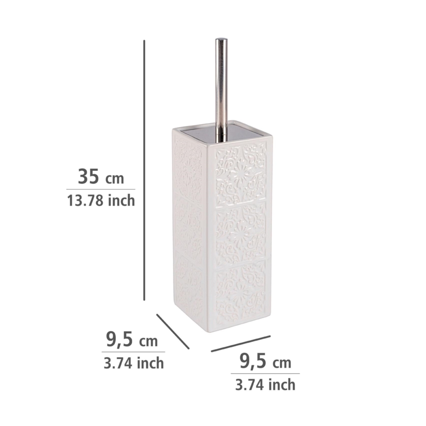 WENKO 22651100 - CORDOBA toilet brush 9.5 x 35 cm white