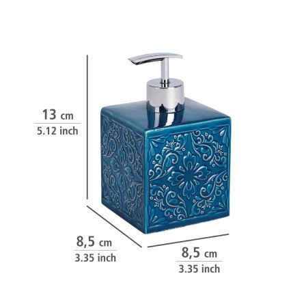 WENKO 22653100 - CORDOBA 500 ml soap dispenser, blue