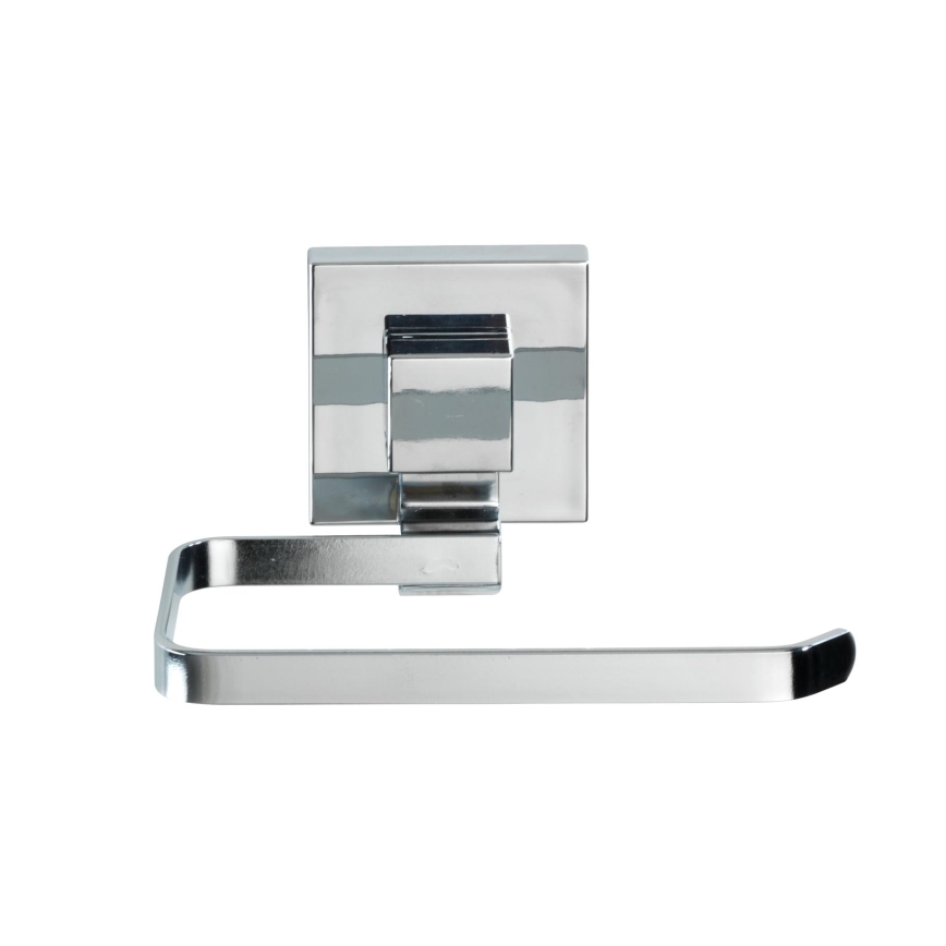 WENKO 22687100-Toilet paper holder VACUUM-LOC QUADRO ED 14x11 cm polished chrome