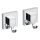 WENKO 22688100 - VACUUM-LOC QUADRO ED Hook 6 x 7 cm Silver / Polished Chrome