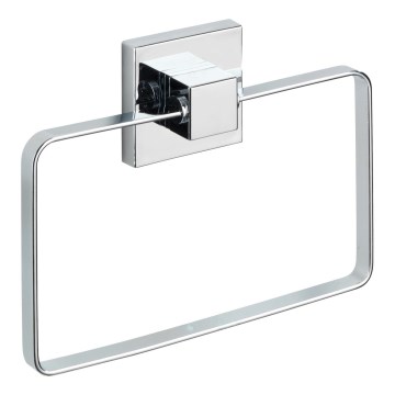 WENKO 22689100 - VACUUM-LOC QUADRO ED towel holder 18.5 x 14 cm silver/gloss chrome