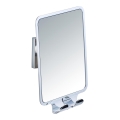 WENKO 22693100 - Makeup Mirror VACUUM-LOC QUADRO ED 14 x 19.5 cm, Polished Chrome