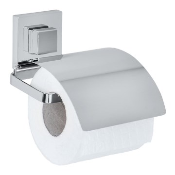 WENKO 22696100- VACUUM-LOC QUADRO ED Toilet Paper Holder 13x14 cm Polished Chrome