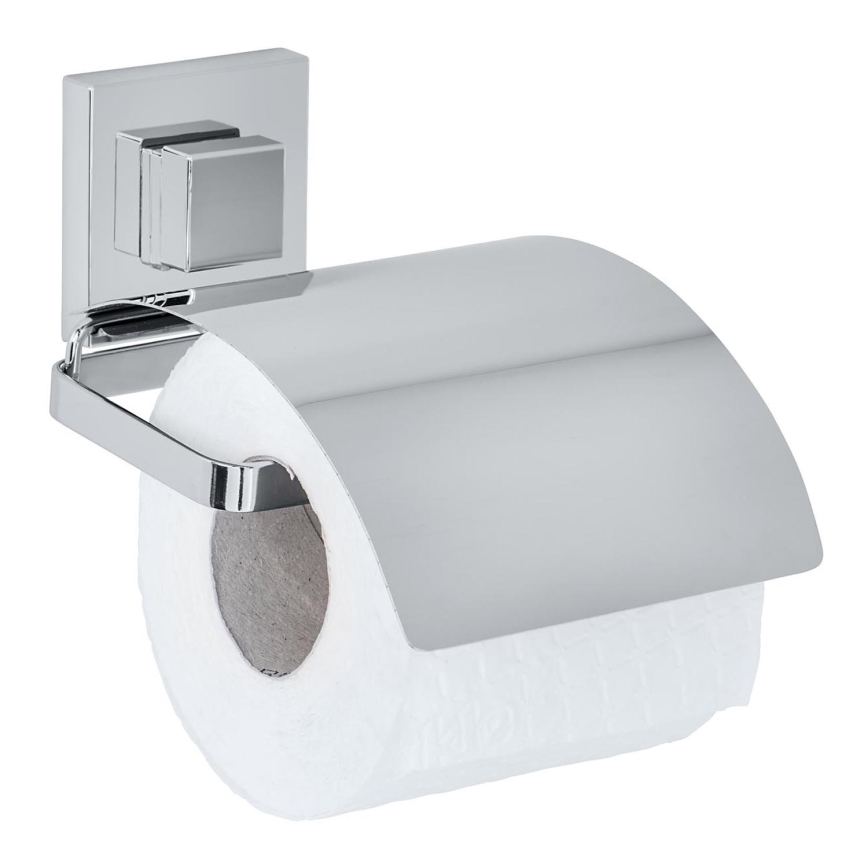 WENKO 22696100- VACUUM-LOC QUADRO ED Toilet Paper Holder 13x14 cm Polished Chrome