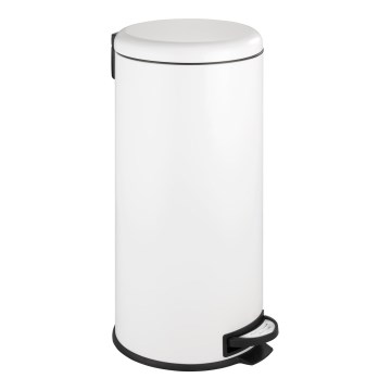 WENKO 22709100 - LEMAN Basket 30.5 x 64 cm White/Black