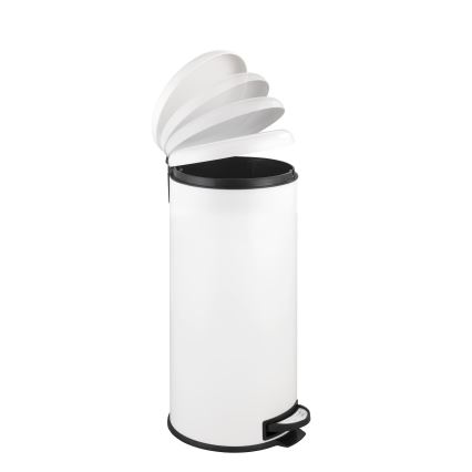 WENKO 22709100 - LEMAN Basket 30.5 x 64 cm White/Black
