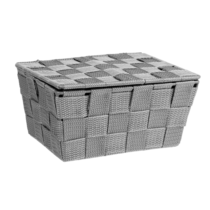 WENKO 22793100 - ADRIA Basket 19 x 14 cm, Grey