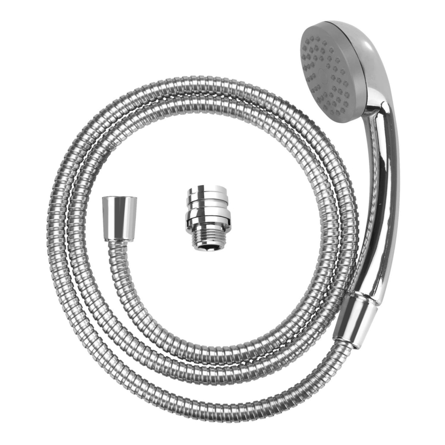 WENKO 22866100 - UNIVERSAL Shower 170 x 6.5 cm, glossy chrome/silver/grey